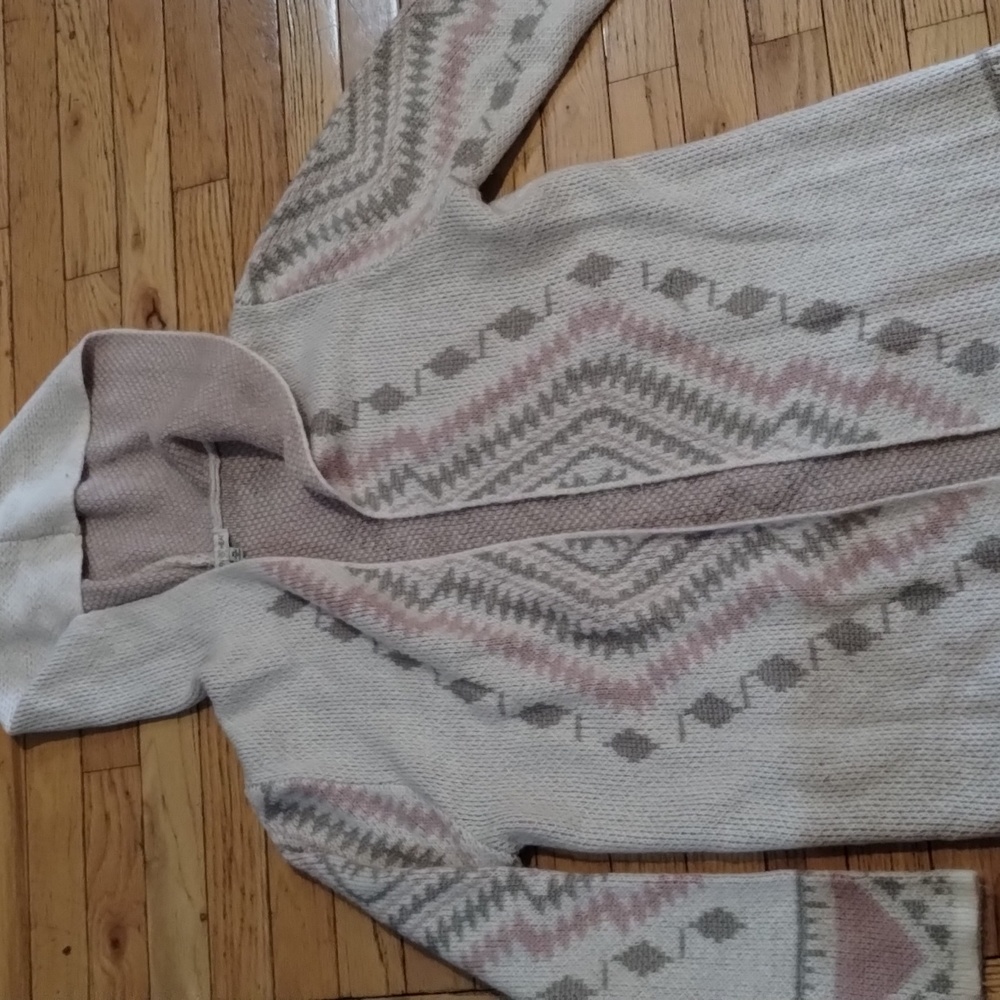 Neutral long woven women's jacket